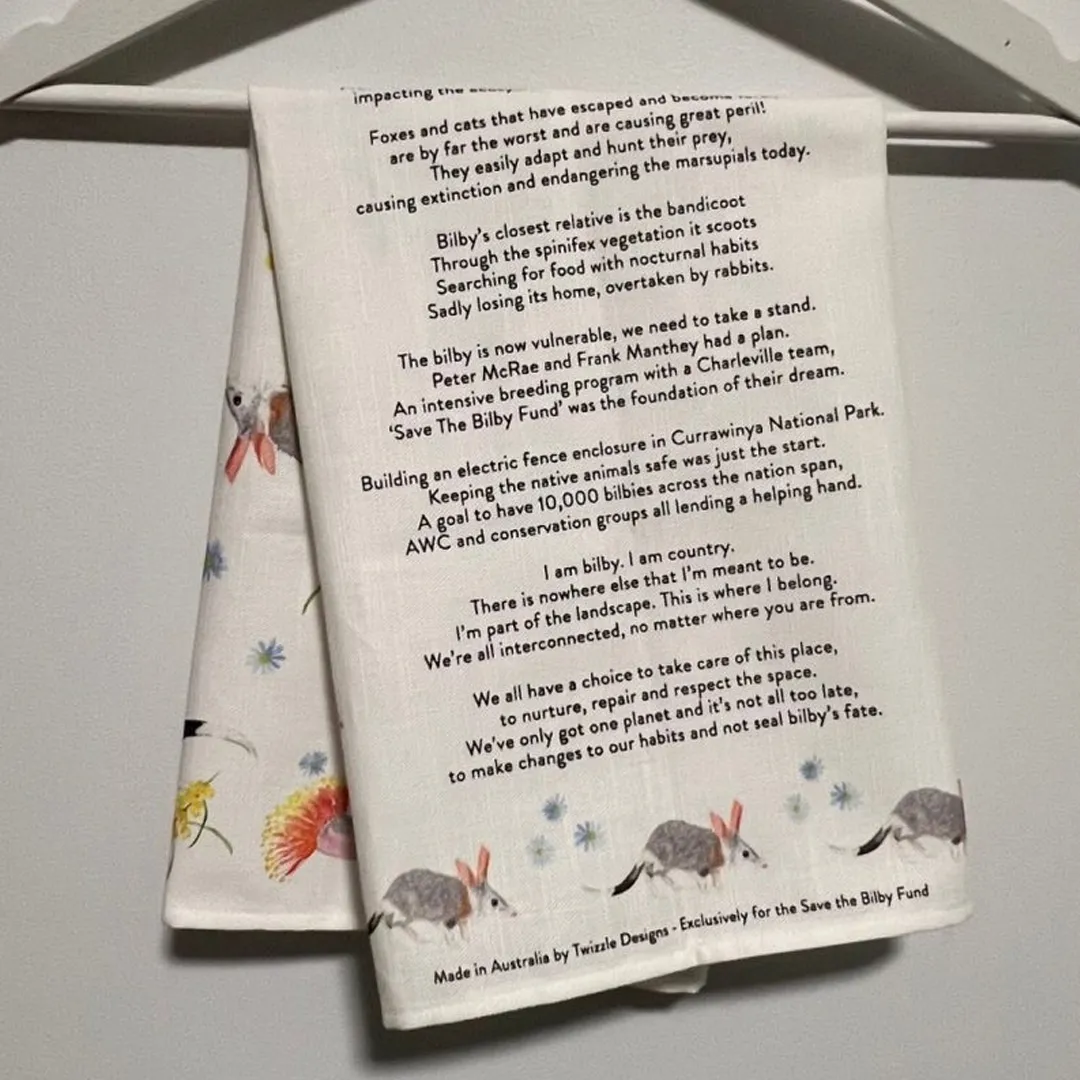 "I am Bilby" Tea-towel - Image 4