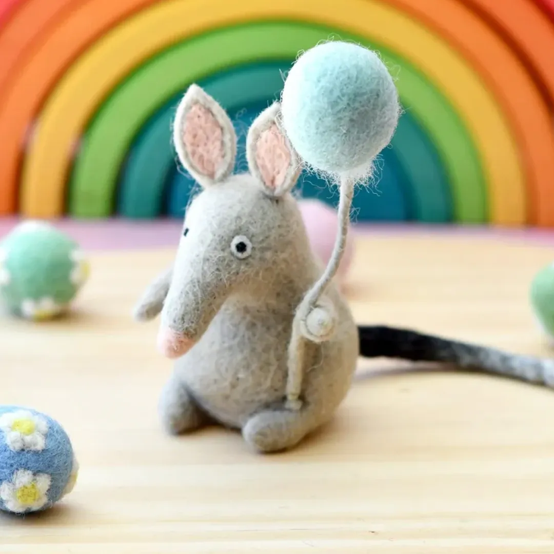 Felt Bilby Figurine with Balloon Toy - Image 2