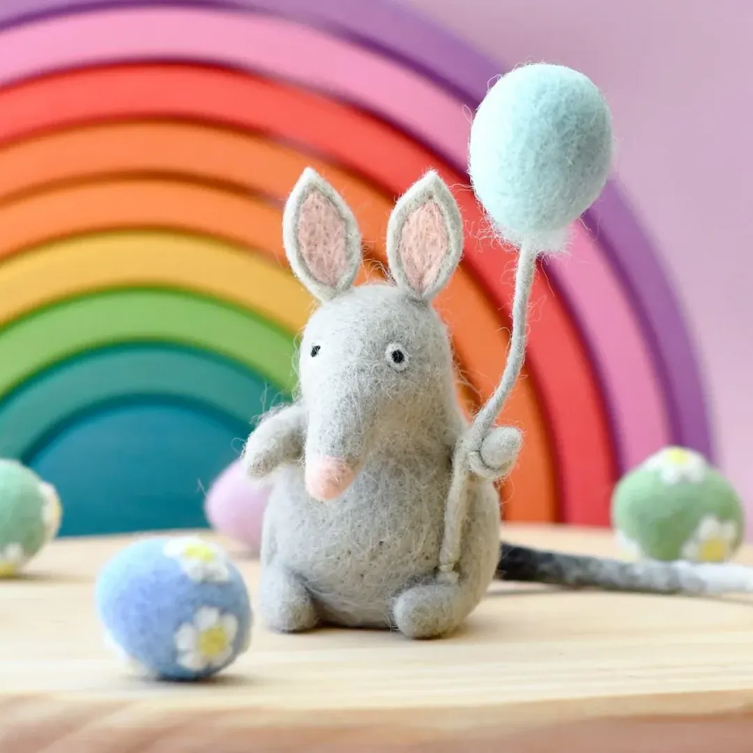 Felt Bilby Figurine with Balloon Toy