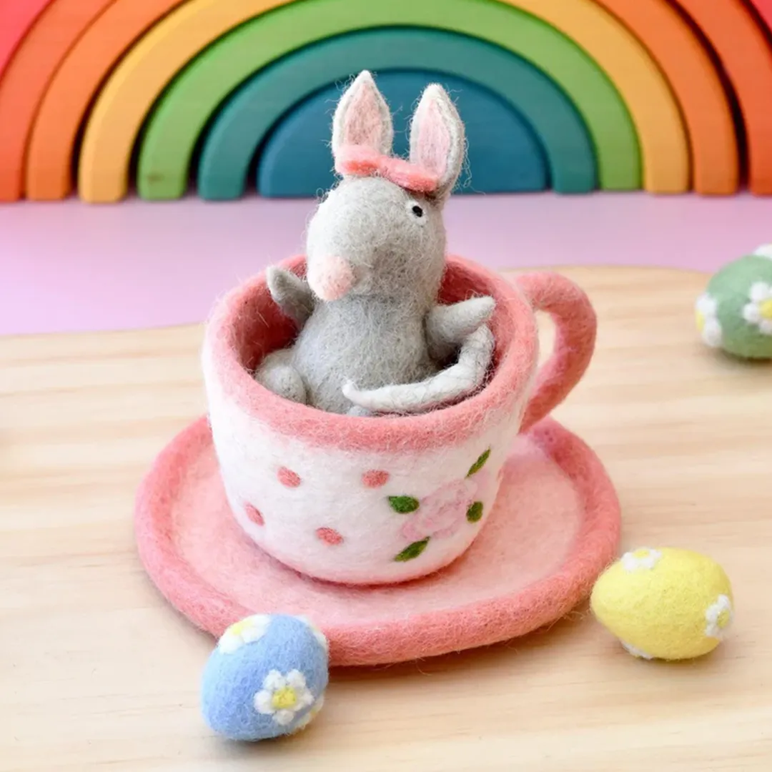 Felt Bilby in Tea Cup